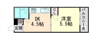 プレタメゾン岡本【203号室】の間取り