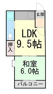 レジデンス城の下【2階】の間取り