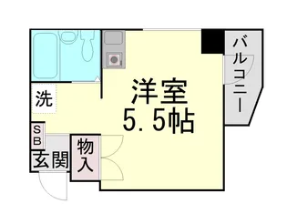 サンパレス21六甲【2階】の間取り
