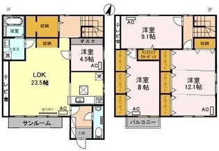 ウェルフェア魚崎【1号室】の間取り