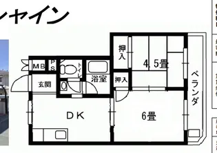 住吉サンシャイン【3号室】の間取り