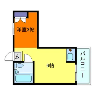 岡本ビラ【102号室】の間取り