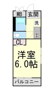 アムール水道筋【2階】の間取り