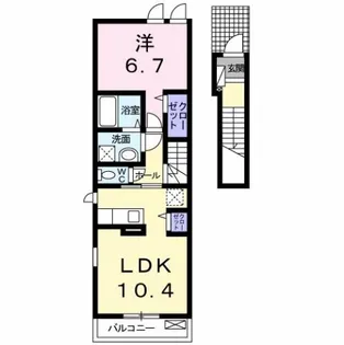 メゾン・エスポワール【2階】の間取り