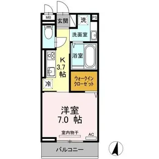 アイリーブ南佐古【2階】の間取り