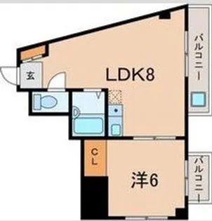 メゾンTAKATA【4階】の間取り