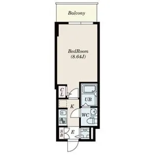 S-RESIDENCE神戸磯上通【3階】の間取り