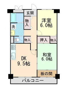 琵琶サンライフ【2階】の間取り