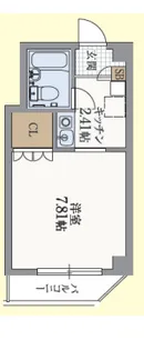 サンクラッソ阪急六甲駅前EAST【504号室】の間取り