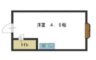 六甲アイビィハウス【206号室】の間取り