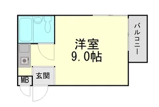 メモリーハイム【103号室】の間取り