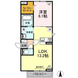 フルール【203号室】の間取り