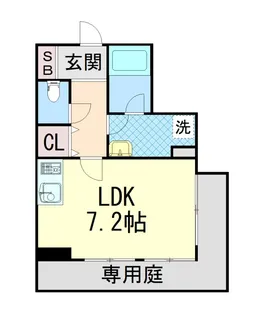 サンビルダー王子ウエスト【104号室】の間取り