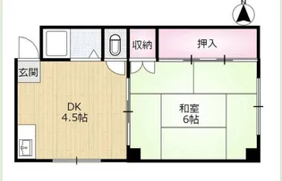 川富マンション【301号室】の間取り