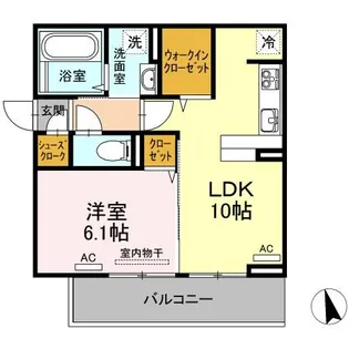 コモド【3階】の間取り