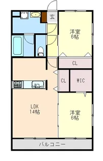 ガーデンヒルズ城南Ⅷ【1階】の間取り