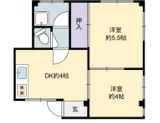 一王山マンション 【105号室】の間取り