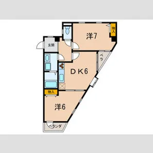 シャトル・K【404号室】の間取り