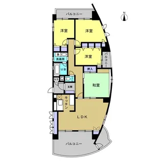 リアライズ芦屋東山【301号室】の間取り