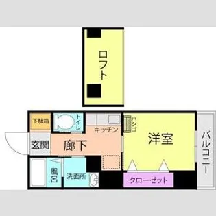 スロープイースタン大内【3階】の間取り