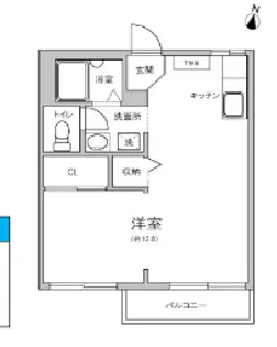 ルミエールモトヤマ【203号室】の間取り