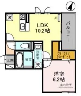 グレイスコート御影中町【201号室】の間取り