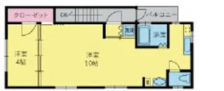 上野ハイツ【201号室】の間取り