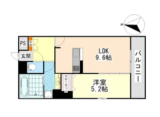 グレイスコート神戸永手町【3階】の間取り