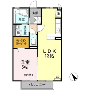 フレア内浜 A棟【202号室】の間取り
