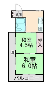 ラペ本山【303号室】の間取り