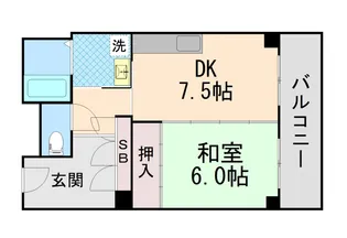 ベレーロ魚崎【108号室】の間取り