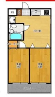 ポピア新在家【101号室】の間取り