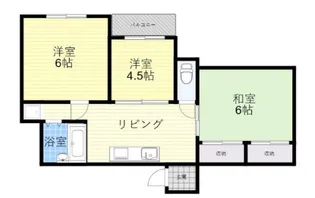 セレコート東灘【401号室】の間取り