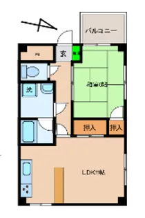 シャンテ本山【3階】の間取り