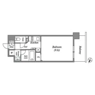 ベルフェリーク新神戸【5階】の間取り