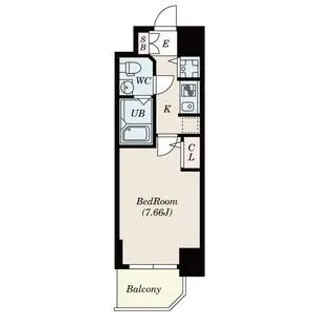 S-RESIDENCE神戸磯上通【3階】の間取り