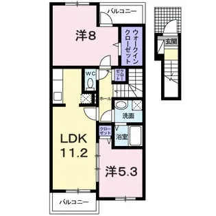 サンリットⅡ【2階】の間取り