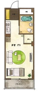 リヴェール六甲【203号室】の間取り