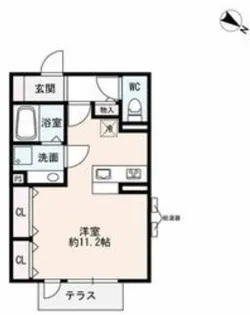 セジュール青谷1番館【0101号室】の間取り