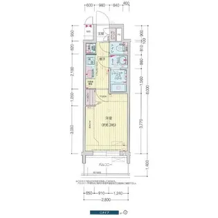 プレサンス新栄アーバンフロー【6階】の間取り