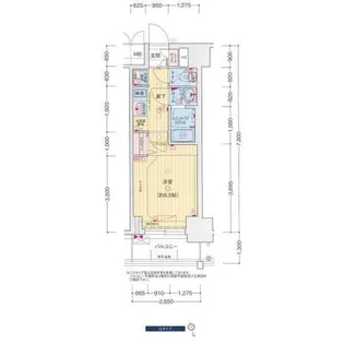 プレサンス広小路通今池【3階】の間取り