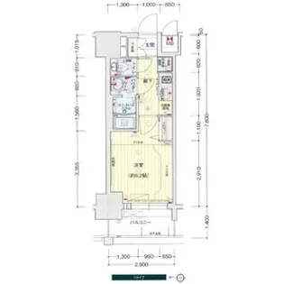 プレサンスSAKAEフロント【5階】の間取り