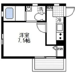 カーサアベニューナカムラ【201号室】の間取り