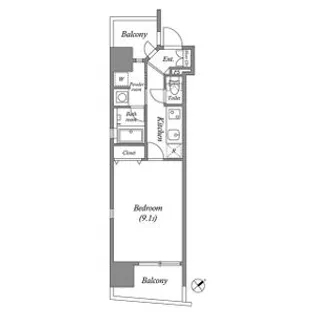 千種アヴァンギャルドプレイス【10階】の間取り