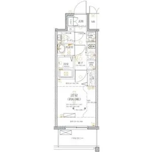 ディアレイシャス浅間町ステーションフロント【7階】の間取り
