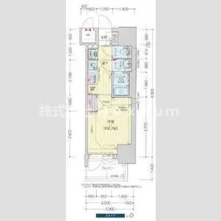 プレサンス新栄アーバンフロー【1204号室】の間取り