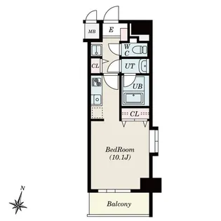 ノヴェル新栄【8階】の間取り