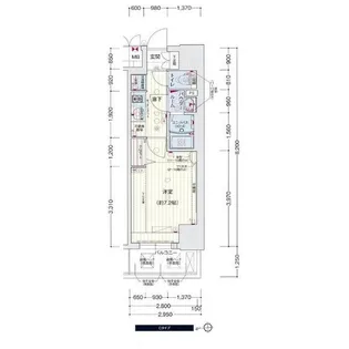 プレサンス久屋大通公園セラフィ【2階】の間取り