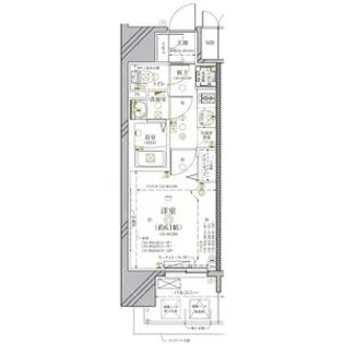 ディアレイシャス金山【6階】の間取り
