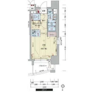 プレサンス泉アーバンゲート【6階】の間取り